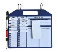 Baseball Dugout Coaching Board, Double-Sided Magnetic Board with Whiteboard Function, Trainer Aid for Strategies, Setups, Team Tactics and Player Changes, Robust Construction for Fence Attachment