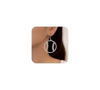 Baseball Earrings for Women Basketball Soccer Rugby Rhinestone Hollow Sport Fan Jewelry Game Day Gifts, One Size, Metal, Rhinestone