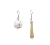 Baseball Earrings for Women CZ Sparky Baseball Leather Softball Stud Earrings Sport Player Fans Jewelry Gifts(D-Baseball club)