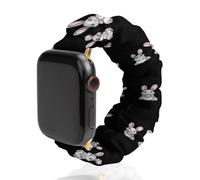 Baseball Easter Bunny Rabbits Easter Day Fashion Scrunchie Watch Strap Compatible with IWatch Series 1 2 3 4 5 6 Elastic Replacement Band