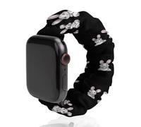 Baseball Easter Bunny Rabbits Easter Day Fashion Scrunchie Watch Strap Compatible with IWatch Series 1 2 3 4 5 6 Elastic Replacement Band