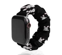 Baseball Easter Bunny Rabbits Easter Day Fashion Scrunchie Watch Strap Compatible with IWatch Series 1 2 3 4 5 6 Elastic Replacement Band