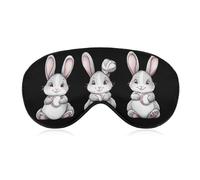 Baseball Easter Bunny Rabbits Easter Day Soft Sleep Mask for Light Blocking Breathable Sleeping Masks Travel Eye Shade Cover with Adjustable Strap