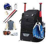 Baseball Equipment Bags - All Purpose Bags for Baseball, Lightweight Softball Bat Helmet Bag | Baseball Equipment Carry Bag with Fence Hook for TBall Bat, Storage Bag for Baseball Who