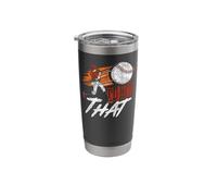 Baseball Fan Batter Vintage I'd Hit That Stainless Steel Insulated Tumbler