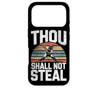 Baseball Fan Catcher Bible Quote Vintage Retro Thou Shall Case for iPhone 17 Pro