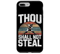 Baseball Fan Catcher Bible Quote Vintage Retro Thou Shall Case for iPhone 7 Plus/8 Plus