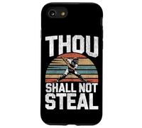 Baseball Fan Catcher Bible Quote Vintage Retro Thou Shall Case for iPhone SE (2020) / 7/8