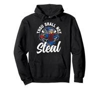 Baseball Fan Catcher Bible Quote Vintage Thou Shall Not Pullover Hoodie