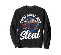 Baseball Fan Catcher Bible Quote Vintage Thou Shall Not Sweatshirt