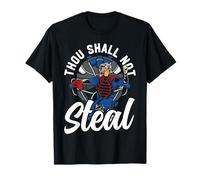 Baseball Fan Catcher Bible Quote Vintage Thou Shall Not T-Shirt