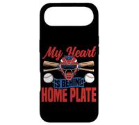 Baseball Fan Catcher Vintage My Heart Is Behind Home Plate Case for iPhone Air