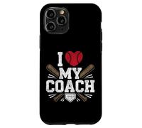 Baseball Fan Heart Vintage I Love My Coach Case for iPhone 11 Pro