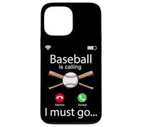 Baseball Fan Phone Display Baseball Is Calling I Must Go Case for iPhone 13 Pro Max