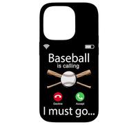Baseball Fan Phone Display Baseball Is Calling I Must Go Case for iPhone 14 Pro