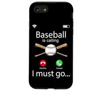 Baseball Fan Phone Display Baseball Is Calling I Must Go Case for iPhone SE (2020) / 7/8