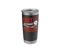 Baseball Fan Vintage Shut Up I'm Doing Gamechanger Stainless Steel Insulated Tumbler