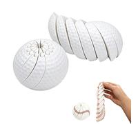 Baseball Fidget Ball, 3D-Printed Multi Texture Handheld Fidget Sphere,Multi Style Twistable Portable Omnidirectional Sensory Decompress Tool,Everyday Tool for Focus and ADHD (H)