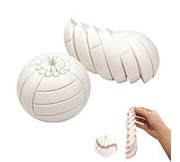Baseball Fidget Ball, 3D-Printed Multi Texture Handheld Fidget Sphere,Multi Style Twistable Portable Omnidirectional Sensory Decompress Tool,Everyday Tool for Focus and ADHD (E)