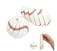 Baseball Fidget Ball, 3D-Printed Multi Texture Handheld Fidget Sphere,Multi Style Twistable Portable Omnidirectional Sensory Decompress Tool,Everyday Tool for Focus and ADHD (A)