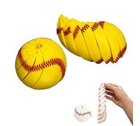 Baseball Fidget Ball, 3D-Printed Multi Texture Handheld Fidget Sphere,Multi Style Twistable Portable Omnidirectional Sensory Decompress Tool,Everyday Tool for Focus and ADHD (D)