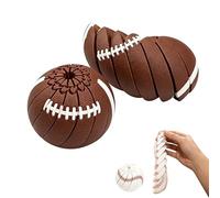 Baseball Fidget Ball, 3D-Printed Multi Texture Handheld Fidget Sphere,Multi Style Twistable Portable Omnidirectional Sensory Decompress Tool,Everyday Tool for Focus and ADHD (C)