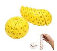 Baseball Fidget Ball, 3D-Printed Multi Texture Handheld Fidget Sphere,Multi Style Twistable Portable Omnidirectional Sensory Decompress Tool,Everyday Tool for Focus and ADHD (G)