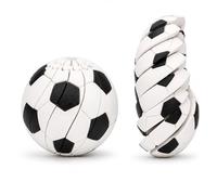 Baseball Fidget Ball Toy, 3D Printed Baseball Fidget Toy, Multi Style Twist able Portable Omnidirectional Sensory Decompress Tool,Portable Handheld Focus Ball for Teens & Adults (Soccer)
