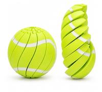 Baseball Fidget Ball Toy, 3D Printed Baseball Fidget Toy, Multi Style Twist able Portable Omnidirectional Sensory Decompress Tool,Portable Handheld Focus Ball for Teens & Adults (Tennis)