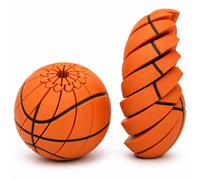 Baseball Fidget Ball Toy, 3D Printed Baseball Fidget Toy, Multi Style Twist able Portable Omnidirectional Sensory Decompress Tool,Portable Handheld Focus Ball for Teens & Adults (Basketball)
