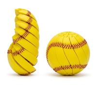 Baseball Fidget Ball Toy, 3D Printed Twist and Turn Stress Relief Desk Fidget, Portable Handheld Focus Ball Sensory Toys, Relieve Anxiety Fidgets Ball Sensory Puzzle for Teens & Adults (#3)
