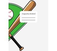 Baseball Field Composition Notebook: White and Green Primary College Rule Notebook K2 Lined Journal, Coach gift ideas, School Supplies, Teacher Appreciation, Back to School Essentials