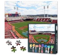 Baseball Field Skyline Puzzles for Adults - Jigsaw Puzzles 1000 Pieces for Adults, 27.5x19.7 Inch Great American Ballpark Art Difficult and Challenge Puzzle Game for Living Room Wall Decor
