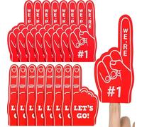Baseball Foam Fingers - EVA Foam Hand ,Sports Noise Makers Cheer Up Pom Poms with Words We're Number 1 for Sports Parties