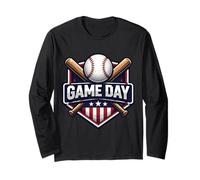 Baseball Game Day Fan Lover Player Coach Spectator Quote Fun Long Sleeve T-Shirt