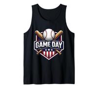 Baseball Game Day Fan Lover Player Coach Spectator Quote Fun Tank Top