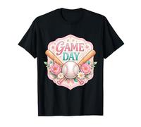 Baseball Game Day Fan Lover Player Coach Spectator Womens T-Shirt