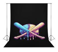 Baseball Game Day Photo Backdrop Polyethylene Studio Background for Photography Video Broadcast Photoshoot