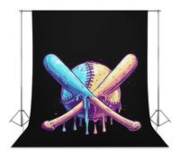 Baseball Game Day Photo Backdrop Polyethylene Studio Background for Photography Video Broadcast Photoshoot