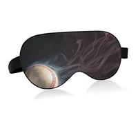 Baseball Gas Breathable Sleeping Eyes Mask, Cool Feeling Eye Sleep Cover for Summer Rest, Elastic Contoured Blindfold for Women & Men Travel