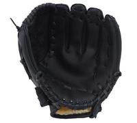Baseball Glove 1pc Baseball Glove Softball Practice Equipment Size 9.5/10.5/11.5/12.5 Adult Train Supplies Outdoor Sports(Black,10.5 inch)