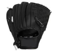 Baseball Glove Baseball Glove Handmade Softball Practice Equipment Size10.5/11.5 Inches Left Hand Mitten(Black,10.5 Inch)
