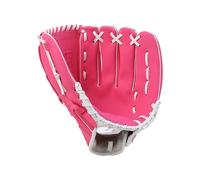 Baseball Glove Batting Gloves Practice Equipment Size 10.5/11.5/12.5 Left Hand for Adult Man Woman Training Outdoor Sport for Baseball(12.5 inch rose Red)