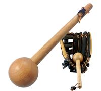 Baseball Glove Hammer - Rubber Wood Baseball Softball Glove Tool | Glove Shaping Hammer, Glove Wrap Band | Wood Conditioning Bat with Handle for Breaking in Baseball
