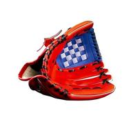 Baseball Glove, Softball Glove 1Pcs Baseball Gloves Softball Practice Equipment Size 9.5/10.5/11.5/12.5 Left Hand For Kids/Adults Man Woman Outdoor Training(Red blue,11.5in For Teenager)