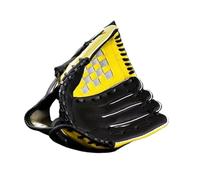 Baseball Glove, Softball Glove 1Pcs Baseball Gloves Softball Practice Equipment Size 9.5/10.5/11.5/12.5 Left Hand For Kids/Adults Man Woman Outdoor Training(Black yellow,9.5in For Kid)