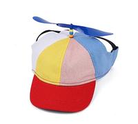 Baseball Hat Dogs Sunbonnet Dogs Hats Accessories Party Outdoor Wearing Photo Props With Adjustable Strap Cute Propeller Hat