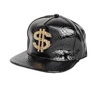 Baseball Hat With Dollar Sign For Women Men, Rapper Headwear Dollar Baseball Cap, Adjustable Hip Hop Rapper Hat For Festival, Carnival And Theme Party Clothing Accessories, Masquerade, Run, Date
