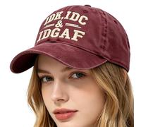 Baseball Hat Women Soft Embroidered IDK IDC Headwear