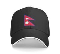 Baseball Hats Unisex Nepali Flag Trucker Cap Women Sandwich Baseball Cap Summer Trucker Hat, for Tennis, Golf, Fishing